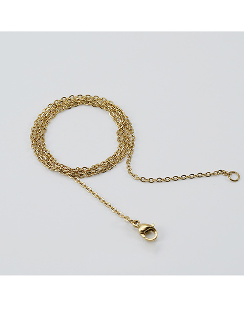 Fashion Gold 05×45 Titanium O-chain Necklace