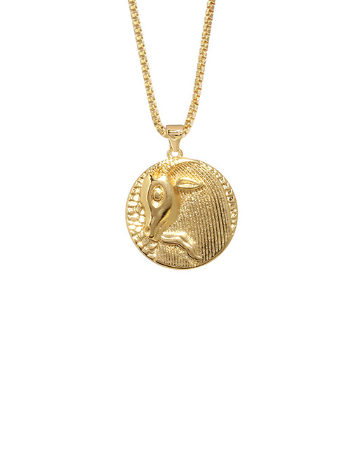 Fashion Aries Pure Copper Zodiac Necklace