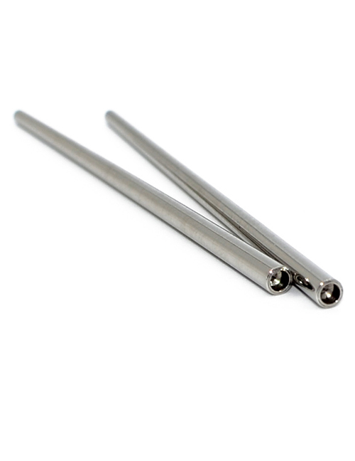 Fashion 7.00mm Stainless Steel Puncture Groove Conical Expansion Stretch Nose Pin