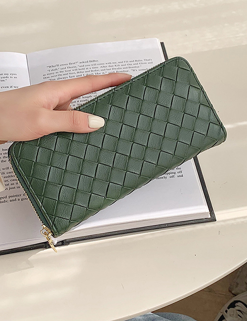 Fashion Green Pu Lingela Chain Multi-card Wallet