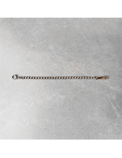 Fashion 8cm-steel Color Stainless Steel Geometric Tail Chain Extension Chain