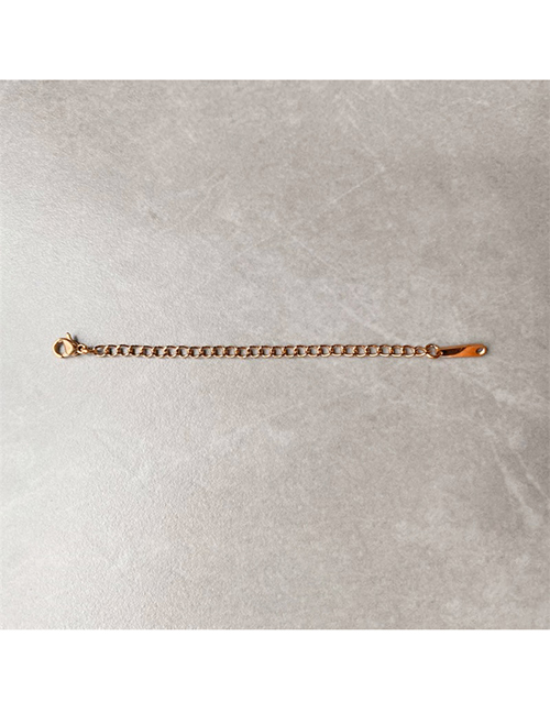Fashion 8cm-rose Gold Color Stainless Steel Geometric Tail Chain Extension Chain