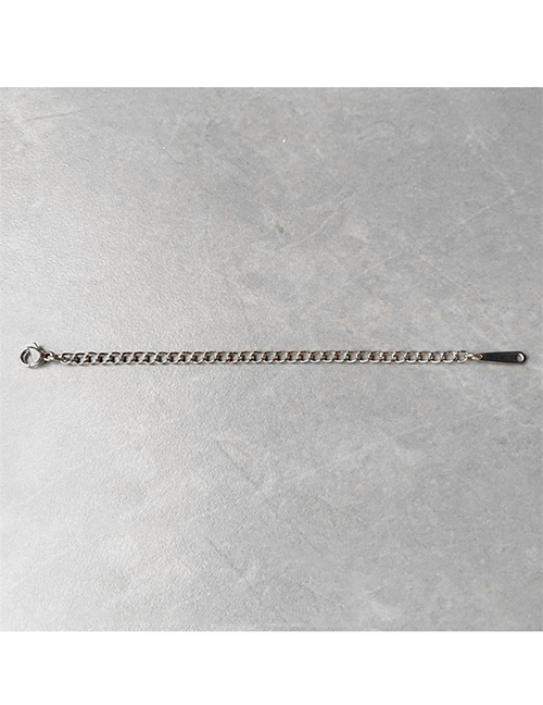 Fashion 10cm-steel Color Stainless Steel Geometric Tail Chain Extension Chain