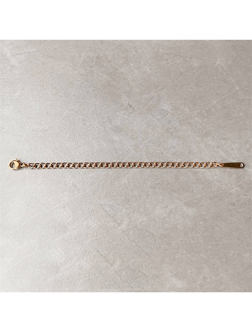 Fashion 10cm-rose Gold Color Stainless Steel Geometric Tail Chain Extension Chain