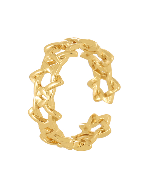 Fashion Gold-3 Copper Geometric Ring