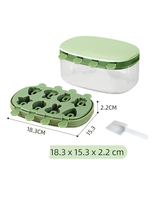 Fashion 6# Silicone Ice Cube Mold With Lid