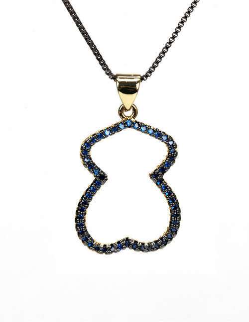 Fashion  Bronze Zirconium Geometric Necklace