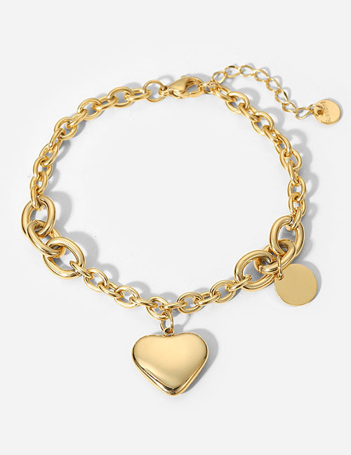 Fashion Gold Stainless Steel O Chain Love Bracelet