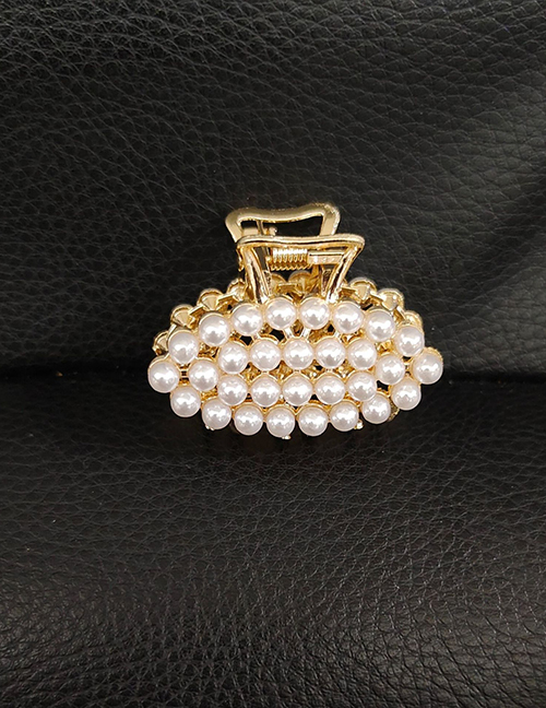 Fashion Oval Section Alloy Pearl Oval Grip