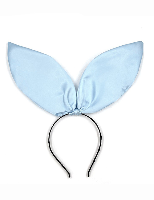 Fashion Blue Fabric Three-dimensional Rabbit Ears Headband