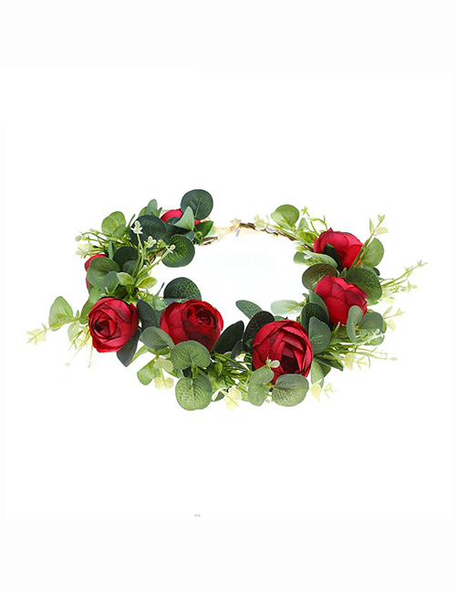 Fashion Color Simulation Rose Flower Wreath