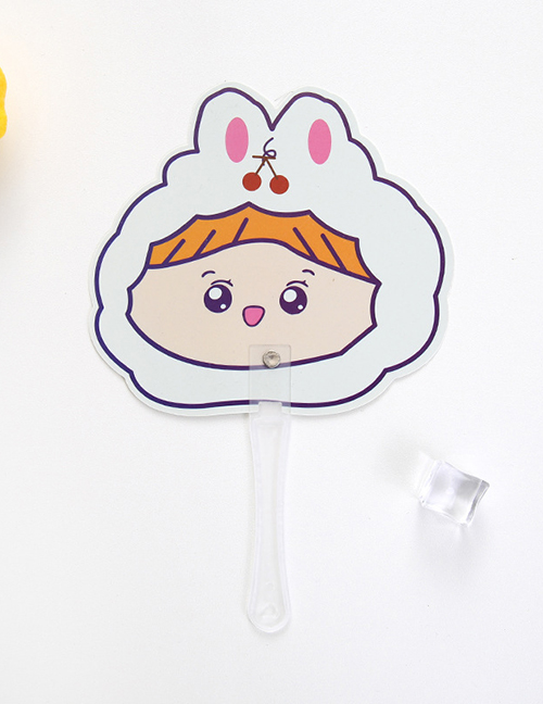 Fashion Bunny Hat Baby Pvc Cartoon Plastic Hand-held Fan