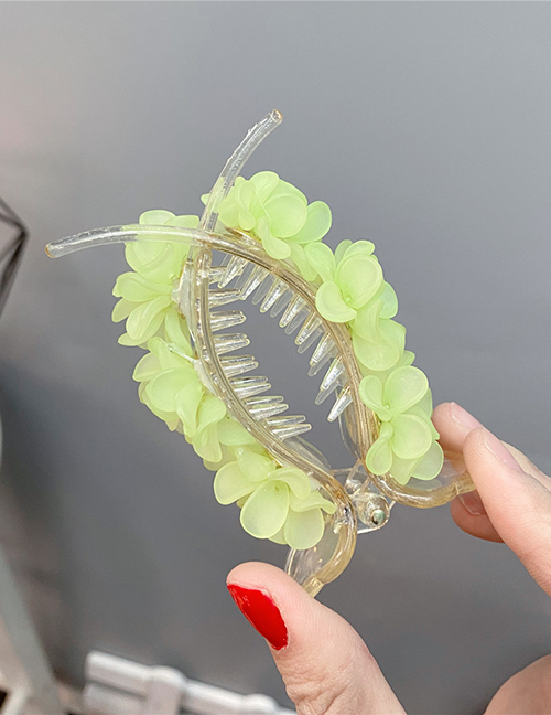 Fashion Fruit Green Flower Acrylic Frosted Flower Banana Clip