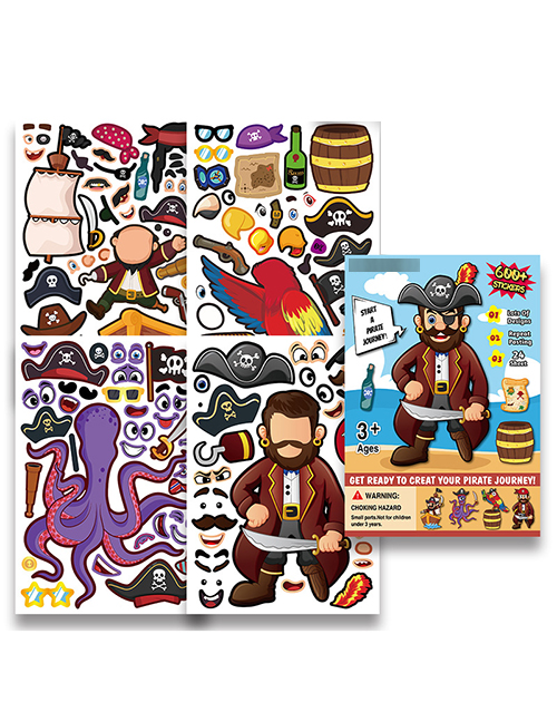 Fashion Sy Pirate Suit Cartoon Pirate Diy Paper Wall Sticker