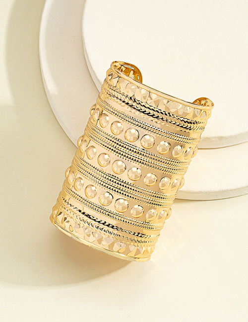 Fashion Gold Color Metal Broadband Pattern Bracelet