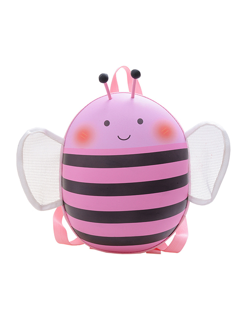 Fashion Pink Oxford Cloth Cartoon Bee Large Capacity Backpack