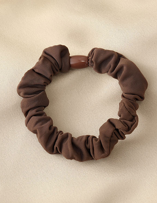 Fashion Brown (large) Fabric Ice Silk Pleated Hair Band