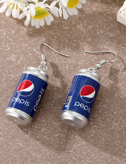 Fashion Pepsi Earrings Resin Beverage Bottle Stud Earrings