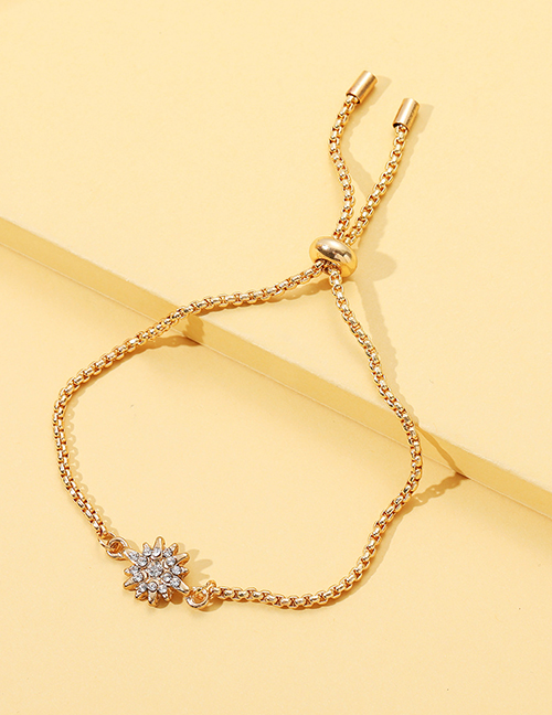 Fashion Eight-pointed Star Alloy Diamond Eight-pointed Star Pull Bracelet