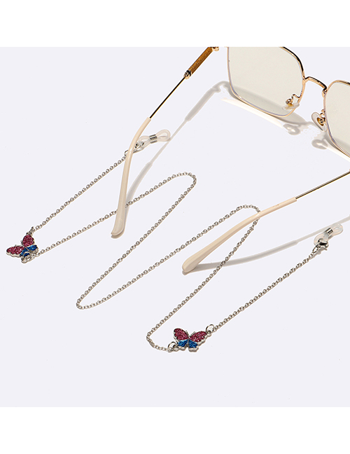 Fashion Silver Alloy Butterfly Glasses Chain