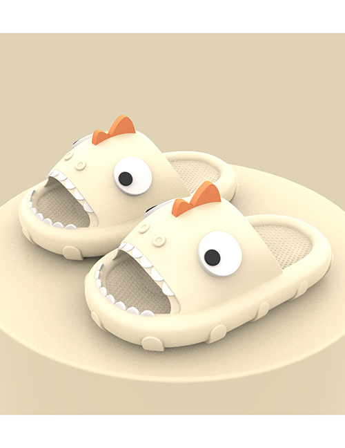 Fashion Dinosaur White Cartoon Dinosaur Children's Slippers