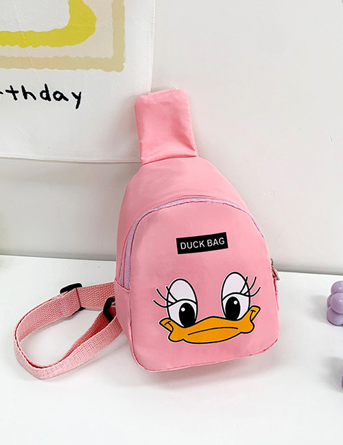 Fashion Pink Children's Cartoon Duck Messenger Bag