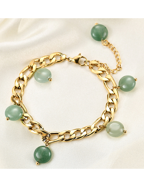 Fashion Gold Color Titanium Ball Chain Bracelet