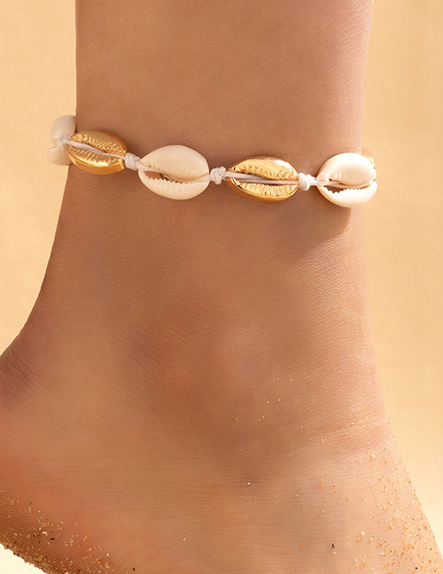 Fashion 5# Resin Shell Anklet