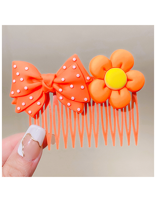 Fashion 14# Children's Cartoon Flower Bow Non-slip Comb