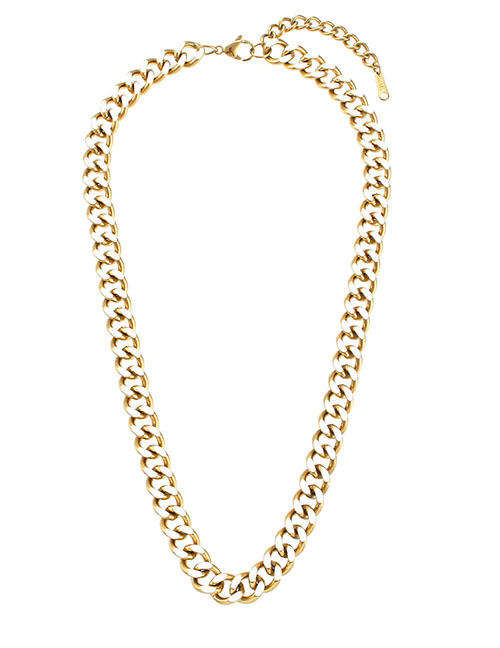 Fashion White Stainless Steel Drip Cuban Chain Necklace