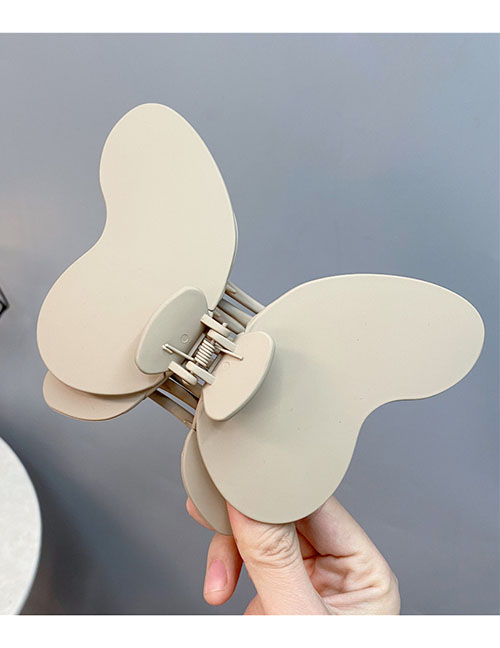 Fashion Khaki Acrylic Butterfly Grip