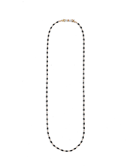 Fashion Black Polished Bead Glasses Chain