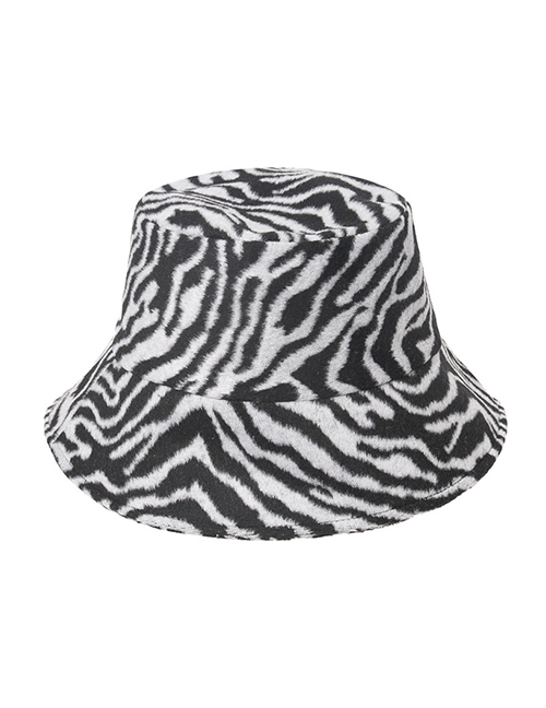 Fashion Horse Pattern-white Thick Houndstooth Leopard Fisherman Hat