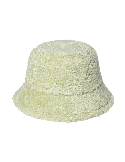 Fashion Green Lamb Plush Warm Fisherman Hat