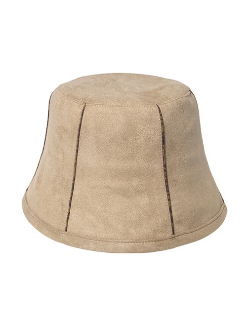 Fashion Beige Suede Fisherman Hat