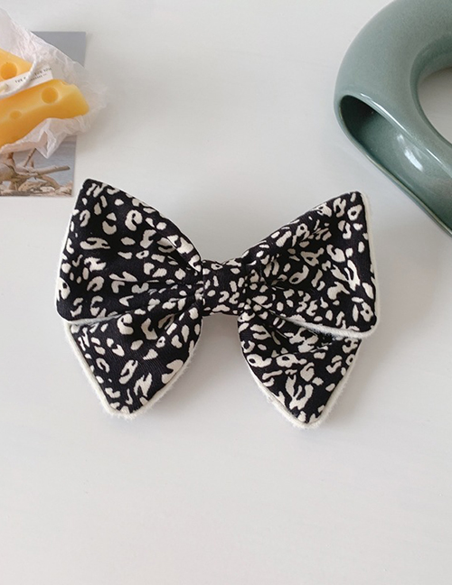 Fashion Hairpin Leopard Print Black Polka Dot Bow Stripe Hairpin