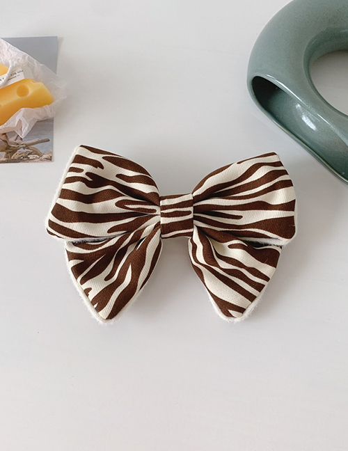 Fashion Hairpin Zebra Pattern Khaki Polka Dot Bow Stripe Hairpin
