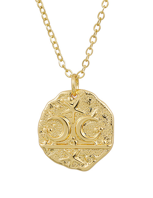 Fashion Golden Copper Geometric Necklace