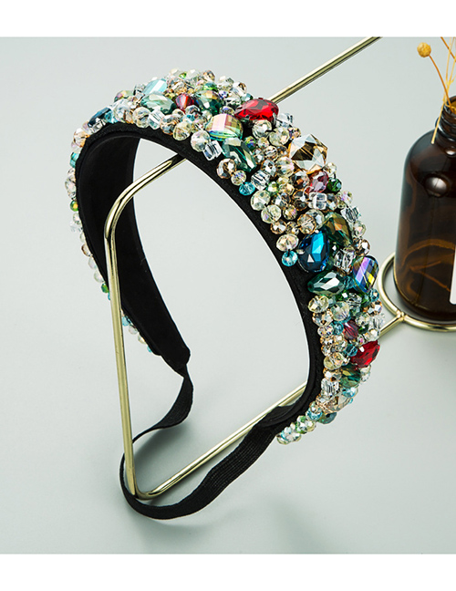 Fashion Color Glass Diamond Crystal Headband