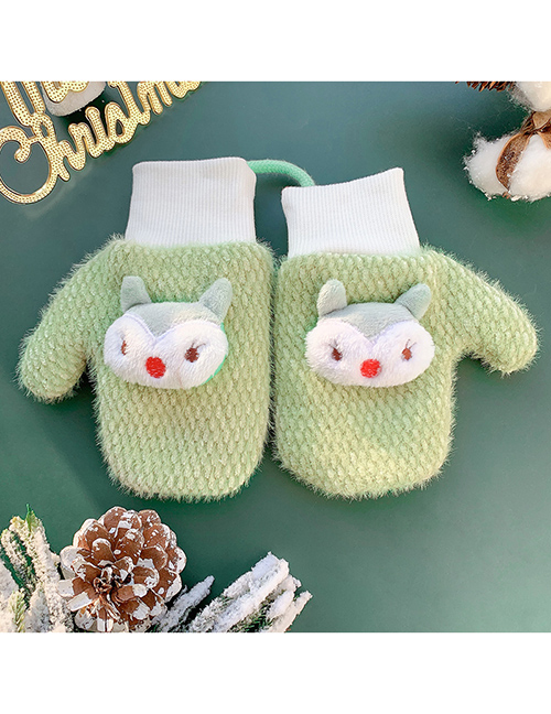 Fashion Little Fox [green] Children Cartoon Gloves