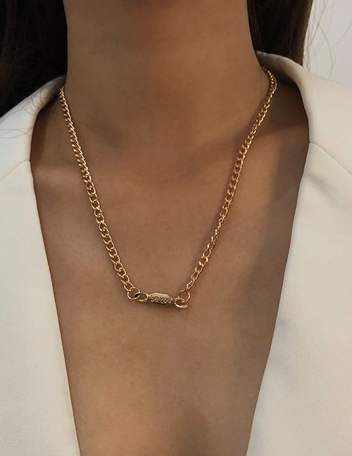 Fashion Gold Color Alloy Geometric Necklace