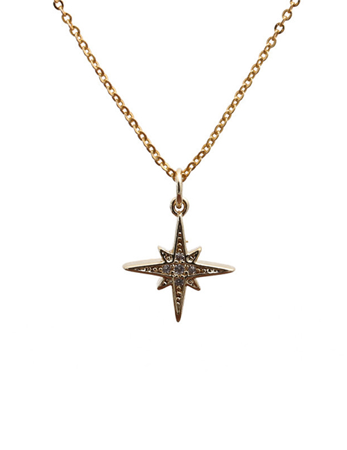 Fashion Six-pointed Star O Child Chain Micro-set Zircon Hexagram Necklace