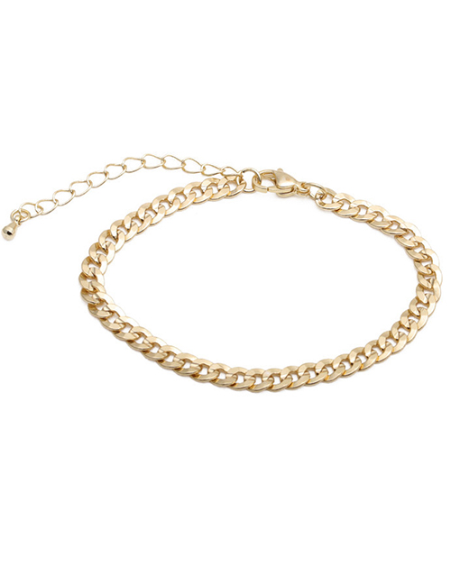 Fashion Thick Chain Bracelet Pig Nose Chain Gold-plated Copper Necklace Bracelet