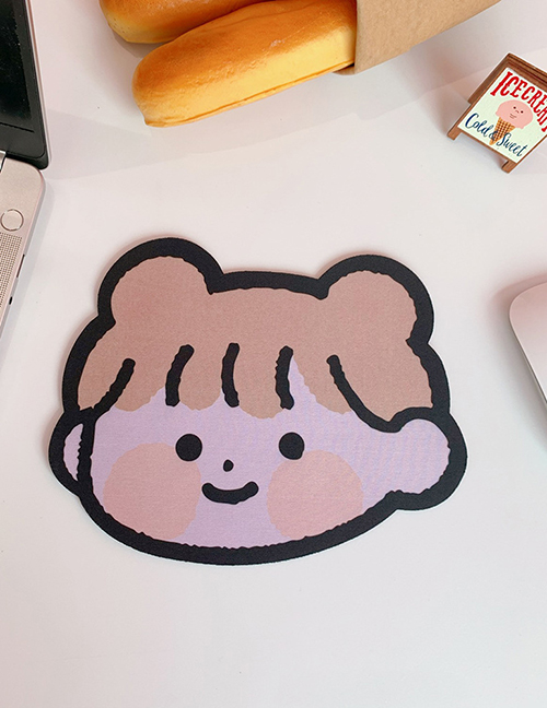 Fashion Little Girl Little Bear Thickened Small Computer Non-slip Mouse Pad