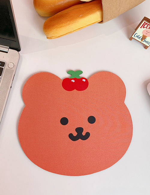 Fashion Cherry Bear Little Bear Thickened Small Computer Non-slip Mouse Pad