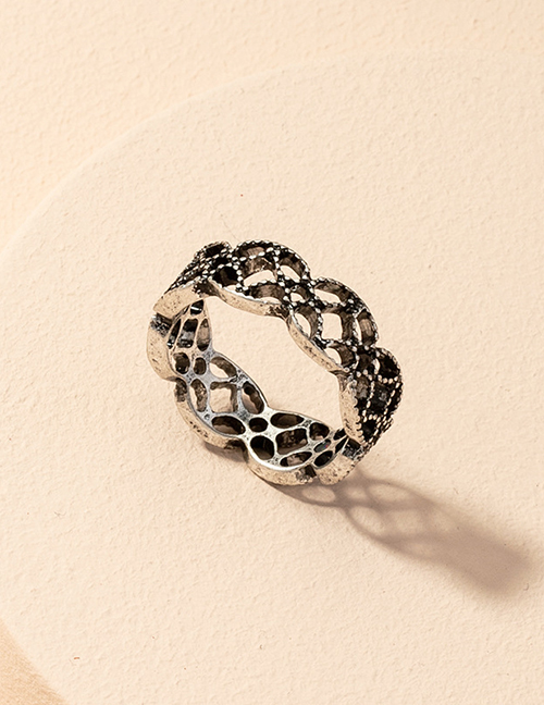 Fashion Ring Flower Hollow Geometric Ring
