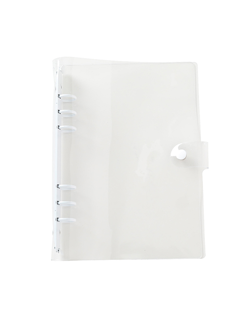 Fashion White Shell Transparent Six-hole Binder Photo Album