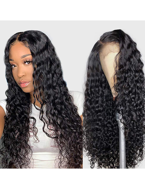 Fashion 14 Inches Front Lace Mid-length Curly Hair Wig