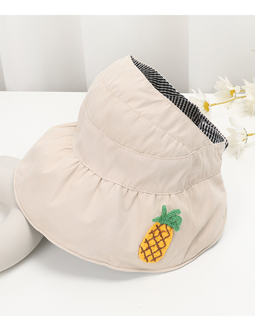 Fashion Off White Children's Daisy Empty Top Sunscreen Fisherman Hat