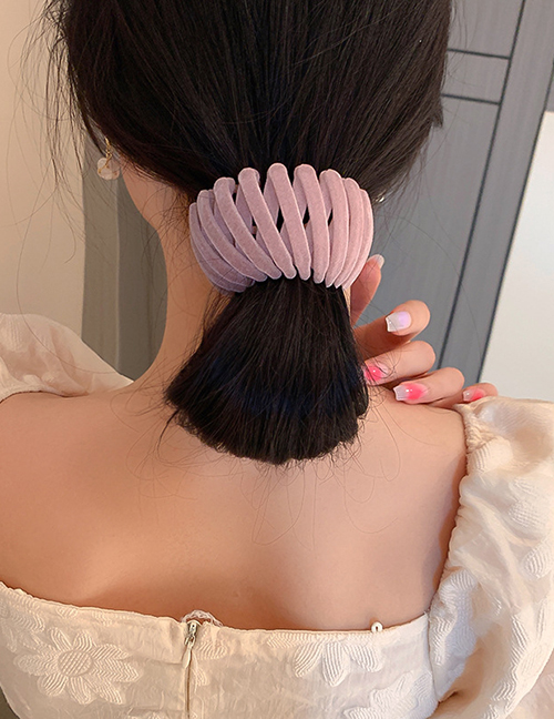 Fashion Girl Fan Suede Bird's Nest Hair Tie